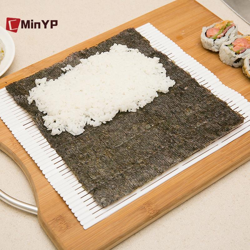 CMinYP DIY Sushi Con Lăn Thảm Có Thể Giặt Được Tái Sử Dụng Cuộn Sushi Khuôn Thảm DIY Thực Phẩm Cán Cơm Cán Máy Làm Bánh Cuộn Miếng Lót Vinh Quang