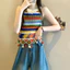 Phụ Nữ Nhiều Màu Sắc Knnited Tank Nữ Thường Ngày Không Tay Top Ngày Lễ Phong Cách Boho Mặc Áo Sơ Mi
