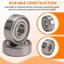 2 chiếc Vòng bi cầu rãnh sâu thu nhỏ được bảo vệ đơn 608Z
