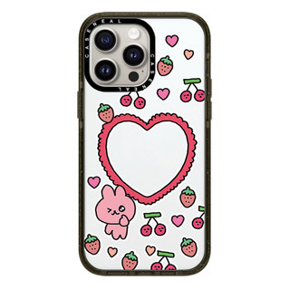 CASENEAL Cherry Strawberry Love Vỏ Điện Thoại Acrylic Chất Lượng Cao Thích Hợp Cho iPhone 17ProMax 17pro 17 air 16promax 16 15promax 15 14promax 13 13promax Ốp Lưng Cứng Chống Rơi Thời Trang