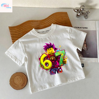 Áo Thun Trẻ Em Roblox Sinh Nhật, Vải Cotton, Thời Trang Game, Cho Bé Trai Mùa Hè, Size 90-150