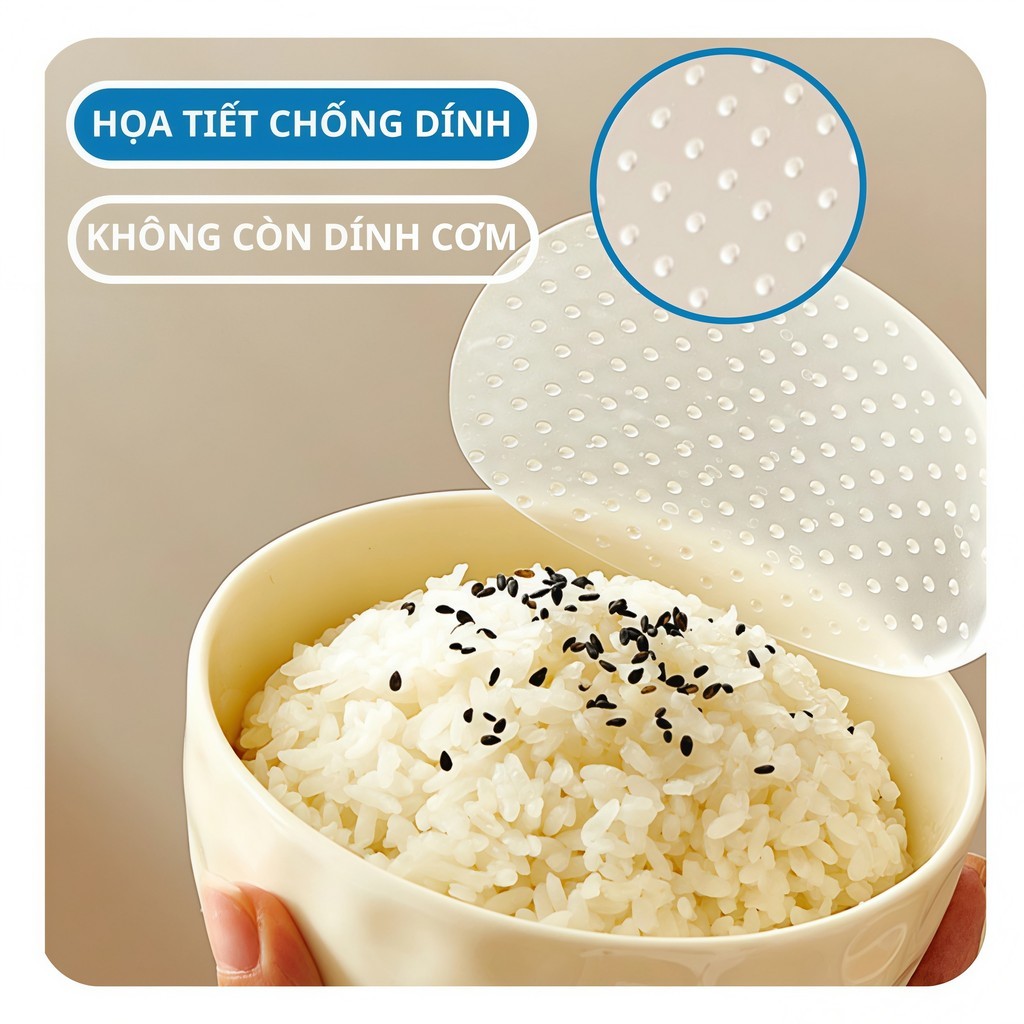 Vá Bới Cơm Chống Dính Thông Minh/Muỗng Múc Cơm/Thìa Xới Cơm Chống Dính - Từ Tính & Đế Hít - FE123