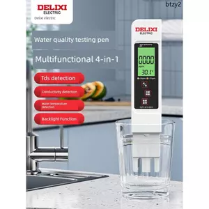 Delixi Độ Chính Xác Cao tds Bút Kiểm Tra Chất Lượng Nước Hộ Gia Đình Máy Lọc Nước Tinh Khiết Tập Nước Uống Kiểm Tra Chất Lượng Nước Bút Nhạc Cụ