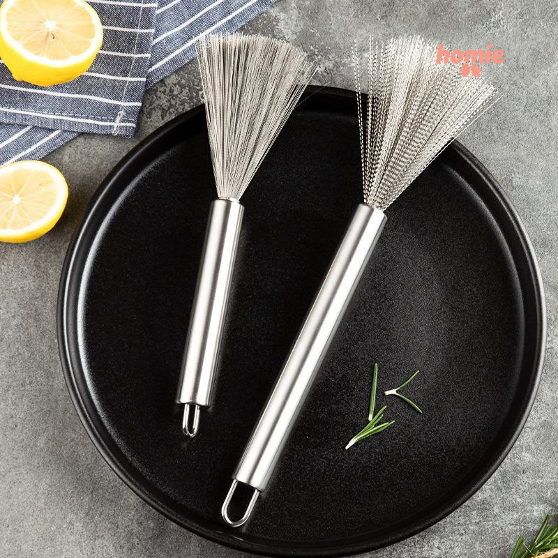 ✨✨Xoong Cọ Nồi Chảo Inox 304 Đánh Bay Vết Bẩn, Bàn Chải Rửa Nồi Nhà bếp, Loại Bỏ Vết Bẩn, Bàn Chải Vệ Sinh Cán Dài