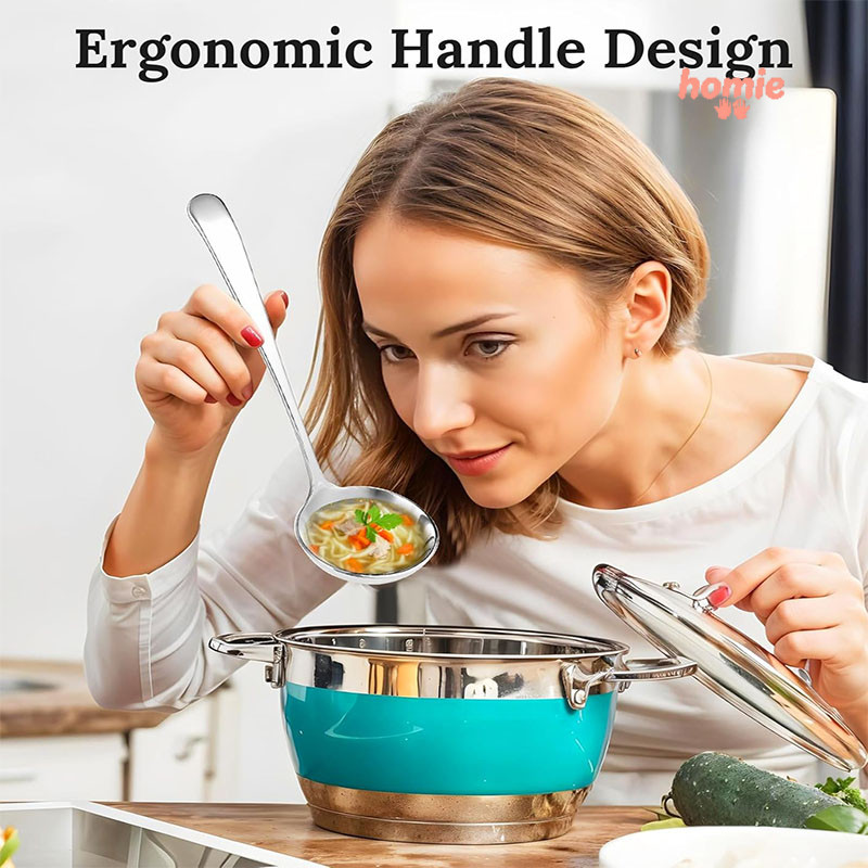 Muỗng thép không gỉ đáy phẳng đầu tròn dùng trong gia đình và cho trẻ em. Muỗng cơm cho trẻ em.