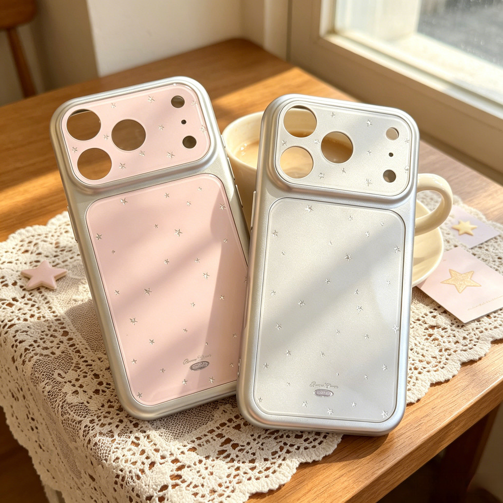 Ốp lưng iPhone họa tiết ngôi sao cao cấp phù hợp cho iPhone 17 Pro Max, 17, 16, 15, 14, 13, 12, 11, làm vỏ bảo vệ chống rơi