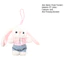 < Pluscloth > Móc khóa sang trọng hình chú thỏ lông tơ dễ thương có hoa Tulip – Túi thỏ nhỏ mềm mại Mặt dây chuyền ba lô quyến rũ Vòng chìa khóa nhồi bông đáng yêu Quà tặng cho bé gái Đông Nam Á Thỏ dễ thương Nhồi bông