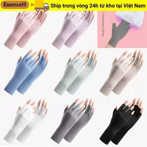 Găng Tay Chống Nắng ESSENCEH, Găng Tay Chống Tia UV Móng Tay Chống Tia UV, Đèn Led Làm Móng Tay Chống Bức Xạ Bảo Vệ Ngón Tay Da Móng Tay Nghệ Thuật Găng Tay Nữ