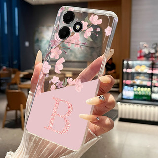 Ốp Điện Thoại Cho Oppo A6c CPH2895 Ốp Lưng Hoa Xinh Đẹp Trong Suốt Mỏng Silicon Mềm Cặp Đôi Dành Cho Oppo A6c A 6c Vỏ