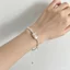 Vòng tay bạc tan vỡ Baguette Cat, Món quà thích hợp ngọt ngào dễ thương cho bé gái sinh ra, Vòng tay phù hợp cho bạn gái đơn giản