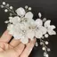 Tweeduj Pha Lê Ngọc Trai Hoa Kẹp Tóc Thanh Lịch Mũ Dành Cho Nữ Ngọc Quý Cô Dâu Cưới Phụ Kiện Tóc VN