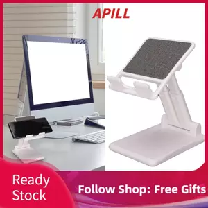 apill LICAEVEY Giá đỡ điện thoại di động để bàn Điện thoại có thể điều chỉnh góc cao có thể gập lại Giá đỡ di động để bàn màu trắng cho máy tính bảng tối đa 12,9in