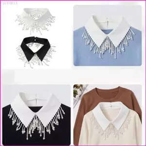VIC Có Thể Tháo Rời Vòng Cổ Choker Phụ Kiện Thời Trang Cổ Đứng Với Openwork Ren Và Viền Chi Tiết Cho Trang Phục Hàng Ngày