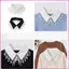 VIC Có Thể Tháo Rời Vòng Cổ Choker Phụ Kiện Thời Trang Cổ Đứng Với Openwork Ren Và Viền Chi Tiết Cho Trang Phục Hàng Ngày