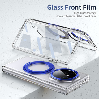 Ốp Lưng Điện Thoại Honor Magic V3 360° Giá đỡ vòng xoay Sạc không dây Phim kính phía trước Chống trầy xước Vỏ bảo vệ chống rơi