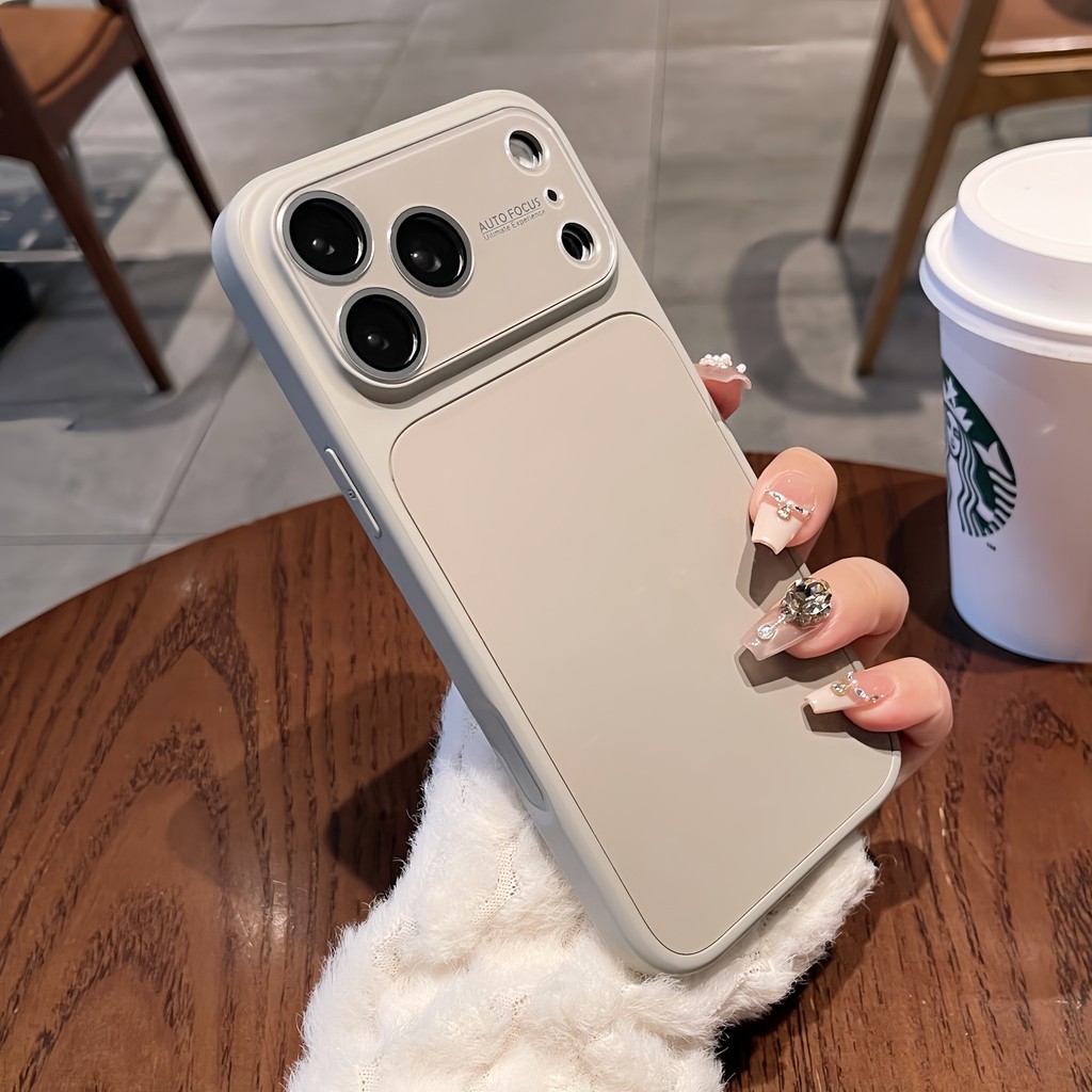 Ốp Điện Thoại Màu Đen Đơn Giản Cho iPhone 17 Pro Max 16 Pro Max 15 14 13 12 Ốp Điện Thoại Chống Rung
