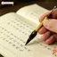 Bàn chải thư pháp Mini BEABOUT, Bàn chải viết tay cầm bằng tre cầm tay, Mực truyền thống 9cm Tranh màu nước Bàn chải viết nhỏ