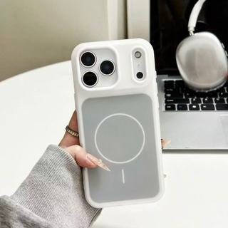 Ốp điện thoại sạc không dây 2 trong 1 thạch hai tông màu, thích hợp cho vỏ điện thoại iPhone 11 13 / 14 15 16 17 Pro Max, với vỏ bảo vệ điện thoại chống rơi tối giản mờ