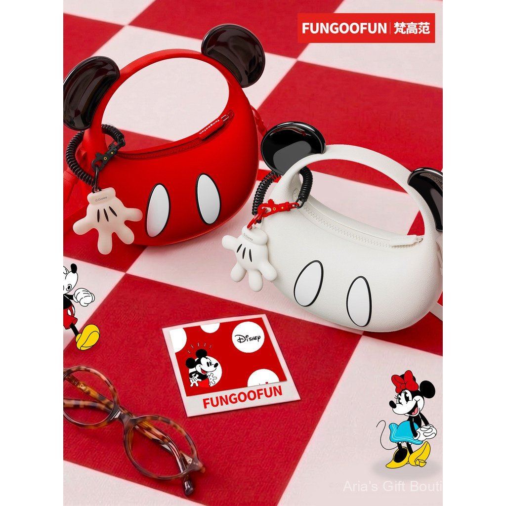 [Aria] FUNGOOFUN Van Gogh Style x Túi đeo chéo đồng thương hiệu Disney Mickey