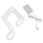 Đèn neon LED PYCOU, Music Note USB hoặc Đèn LED neon chạy bằng pin, Dễ dàng lắp đặt Nguồn điện kép Màu trắng ấm 1W Đèn neon Giáng sinh