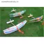 MỚI Đồ chơi giáo dục cho trẻ em Dây cao su Powered Glider Biplane Lắp ráp máy bay Đồ chơi máy bay SKY
