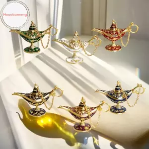 Hodou Aladdin Đèn Ma Thuật Hợp Kim Trang Trí Thủ Công Đồ Trang Trí Tượng Cưới Ngày Lễ Tiệc Nhà Phòng Khách Để Bàn Trang Trí Thủ Công VN