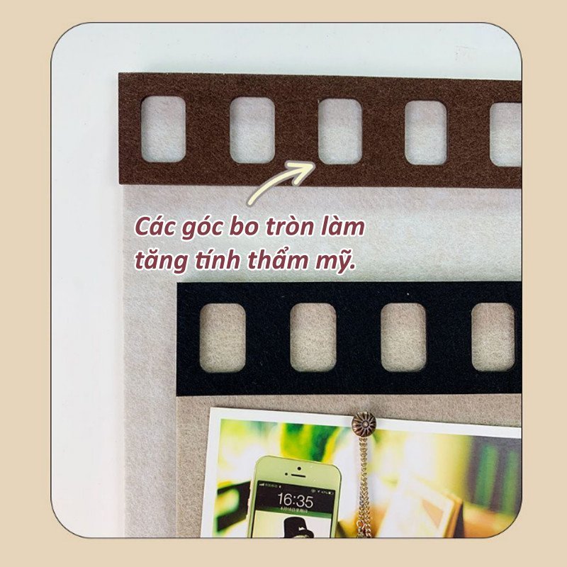 Bảng nỉ mềm, trang trí tường cổ điển, trang trí tường bằng ảnh, trang trí lại tường, trưng bày, bưu thiếp, giấy ghi chú