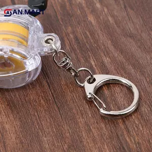 AN.MART Fly Fishing Reel Móc Chìa Khóa Vòng Chìa Khóa Câu Cá Móc Khóa Quà Tặng Cho Những Người Yêu Câu Cá Với Dây Có Thể Thu Vào Phụ Kiện Pesca VN