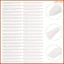 40 Chiếc Bút Sơn Bút Đánh Dấu Các Bộ Phận Thay Thế Vẽ Bút Đánh Dấu Nibs 3.95X0.50X0.50CM Trắng erkenai