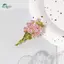 Springevenstar Hợp Thời Trang Màu Hồng Men Hoa Hồng Thổ Cẩm Hoa Bó Hoa Chân Phụ Kiện Thời Trang Cho Nữ Springevenstar