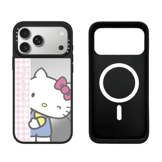 Ốp điện thoại cứng gương hình mèo chấm bi từ tính cho iPhone 17 Pro Max 17 Air 16 Plus 15 14 13 12 11 Vỏ chống sốc