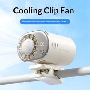 Quạt Mini Đeo Thắt Lưng Kỹ Thuật Số Ngoài Trời Có Pin Sạc