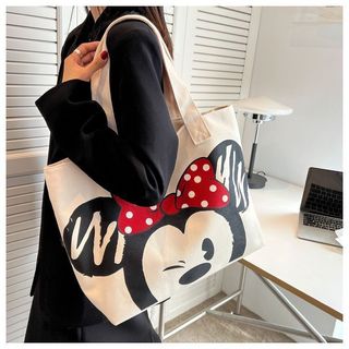 Túi đeo vai vải canvas dung tích lớn dành cho sinh viên phong cách Nhật Bản phong cách Harajuku