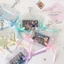 Giá đỡ Photocard 3 inch GUSTAVA, có nơ ruy băng & móc khóa Tấm bảo vệ thẻ ảnh chống nước, PVC bền bỉ Màn hình thẻ thần tượng Kpop trong suốt Đồ dùng học tập
