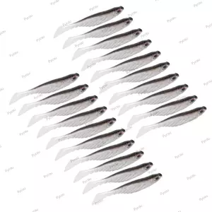 PYCOU 20 Mồi Câu Cá, Mồi Câu Cá Nhân Tạo PVC 7cm, Mồi Câu Cá Đuôi T Mềm Bền Mồi Câu Cá Bass