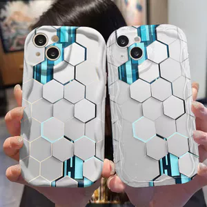 Ốp Lưng Cho Samsung Galaxy A07 A06 A05 A04 A17 A16 A15 A14 A13 A25 A23 A22 A35 A33 A32 A31 A56 A55 A52 A51 A50 Kem Vồng Cong Edge Motif Lưới NYK257