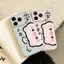 Ốp lưng nền vàng kem họa tiết heo hồng mặt to phù hợp iPhone17promax 16 15 14plus phong nữ sinh 13 12 11Pro
