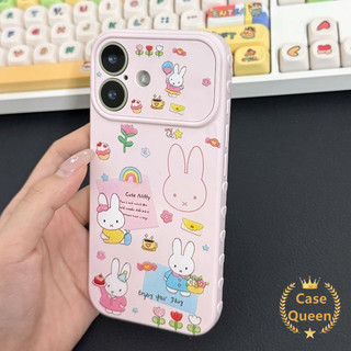 Cho iPhone 16 17 11 15 14 13 12 Pro Max XR X XS Max 7 8 16 Plus Vỏ hoa hình thỏ dễ thương
