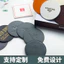 Màu Trơn Trà Coaster Đơn Giản Sáng Tạo Tròn Coaster Chống Trơn Trượt Chống Thấm Nước pu Da Cà Phê Coaster Hai Mặt Cách Nhiệt Pad GK6P