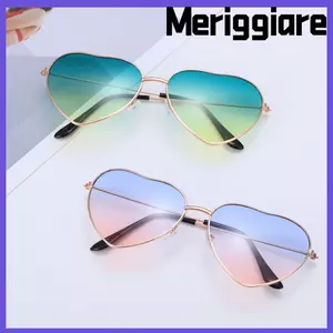 Kính râm hình trái tim MERIGGIARE Kính ngoài trời dành cho nữ UV 400 Gradient