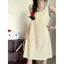 Váy ngủ kẻ sọc đeo chéo mùa hè cho nữ có đệm ngực Váy Vest phong cách nữ tính ngọt ngào Váy nhà