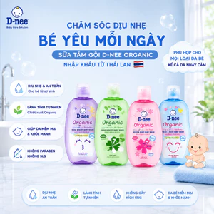Sữa Tắm Gội DNEE 180ML cho Bé sơ sinh dưới 3 tuổi – Mềm mịn da, tóc mượt – Dịu nhẹ an toàn