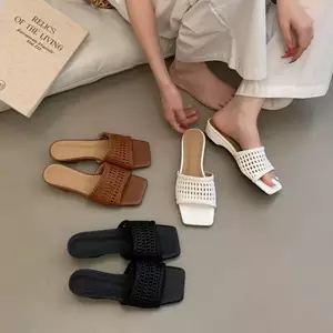 TT 2026 Phong Cách Mới Phong Cách Hàn Quốc Dệt Flip-Flops Nữ Mùa Hè Bên Trong Tăng Chiều Cao Chống Trơn Trượt Dép Nữ