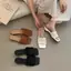 TT 2026 Phong Cách Mới Phong Cách Hàn Quốc Dệt Flip-Flops Nữ Mùa Hè Bên Trong Tăng Chiều Cao Chống Trơn Trượt Dép Nữ