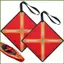 Cờ An Toàn Kayak 2 Mảnh Phản Quang Canoe Cảnh Báo Gắn Cờ Cho Tải Xe Tải Cho Thể Thao Ngoài Trời Kéo Xe Tải kouvn