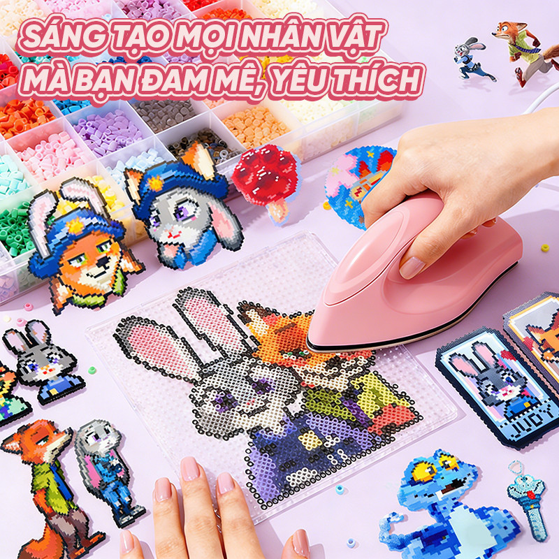 Hạt Xếp Hình Bộ Bổ Sung DIY Đồ Chơi Giáo Dục An Toàn Cho Bé Dùng Cho Mọi Lứa Tuổi