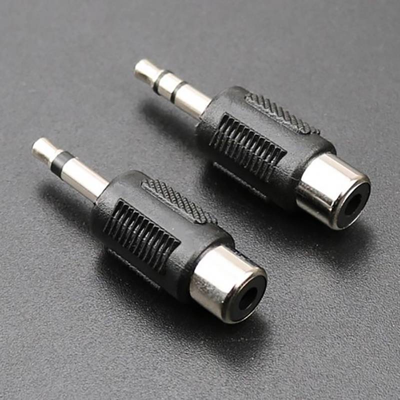 JINHF 1 Mono Kênh Kép Cắm 3.5 Sang AV Adapter 3.5 Mm Đầu Âm Thanh Nam Sang Sen RCA Nữ Ja Đầu Chuyển Đổi HOT