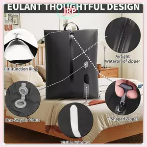 Túi nén chân không hành lý chuyên nghiệp JRP, Túi hút chân không có thể tái sử dụng, Tiết kiệm không gian 60%, Túi kín chân không du lịch JRP