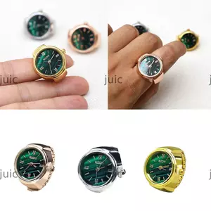 Nhẫn đeo tay thạch anh tròn JUIC Đồng hồ trang sức cổ điển Quà tặng Đồng hồ kỹ thuật số