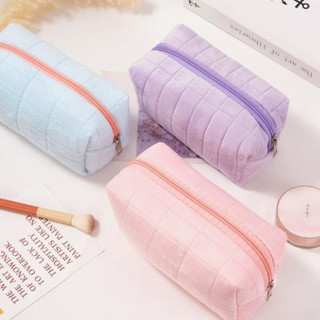 1 / 3 / 5 Túi đựng đồ vệ sinh du lịch dung tích lớn đa chức năng / Túi đựng mỹ phẩm da lộn màu trơn